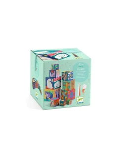 Cubes à empiler Animaux sauvages - Djeco