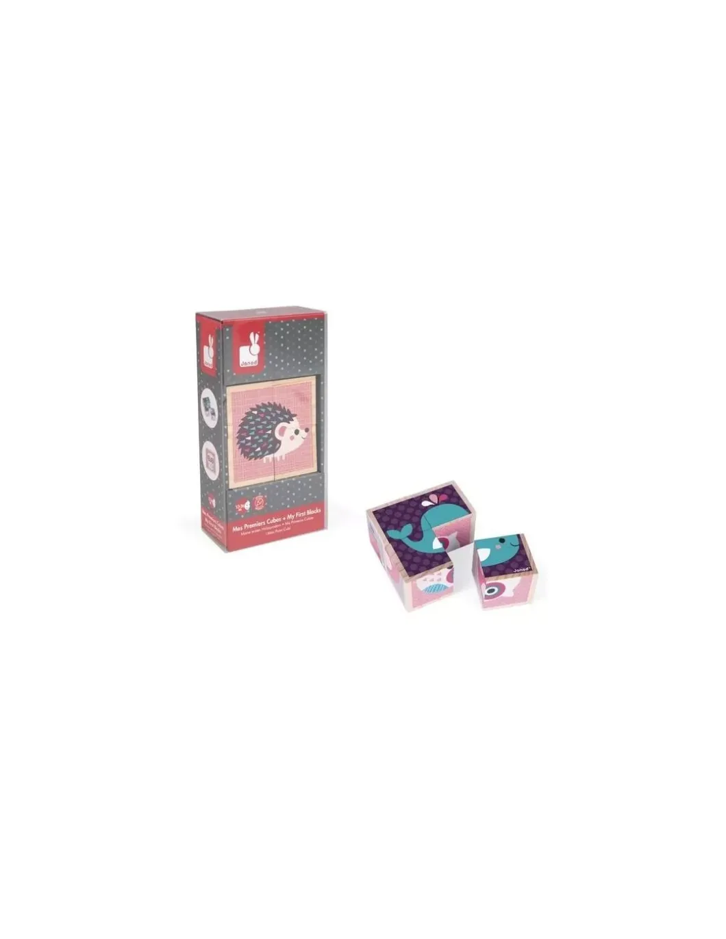 Cubes en bois bébés animaux - Janod