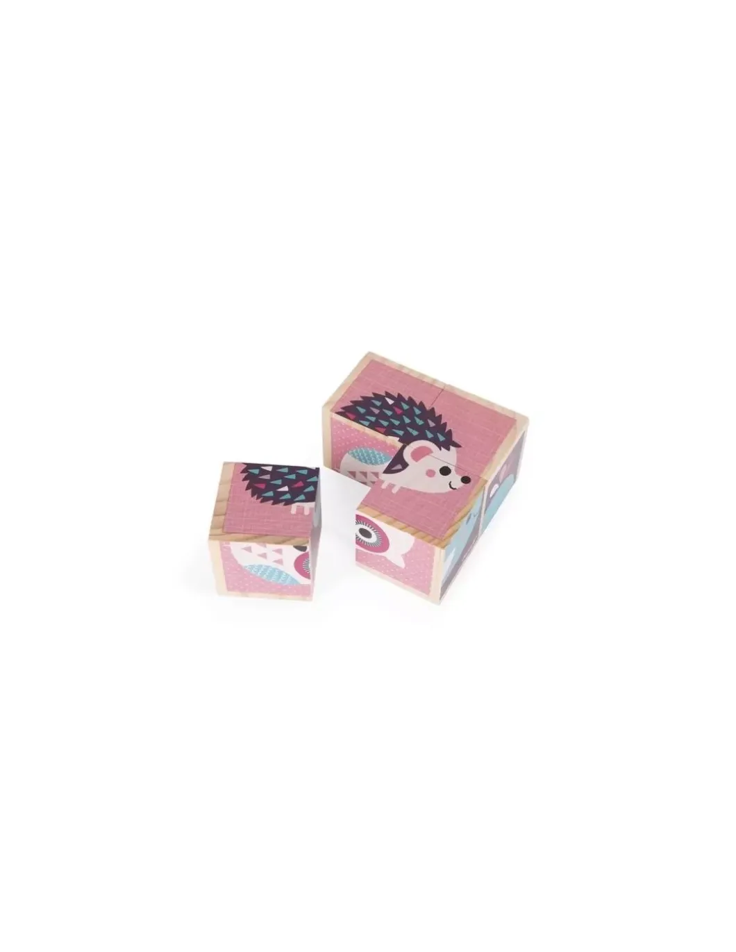 Cubes en bois bébés animaux - Janod