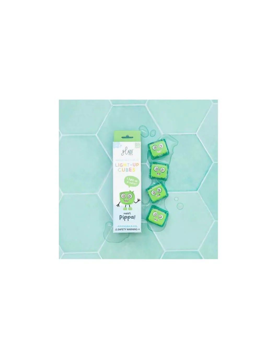 Cubes lumineux verts Pippa - Glo Pals