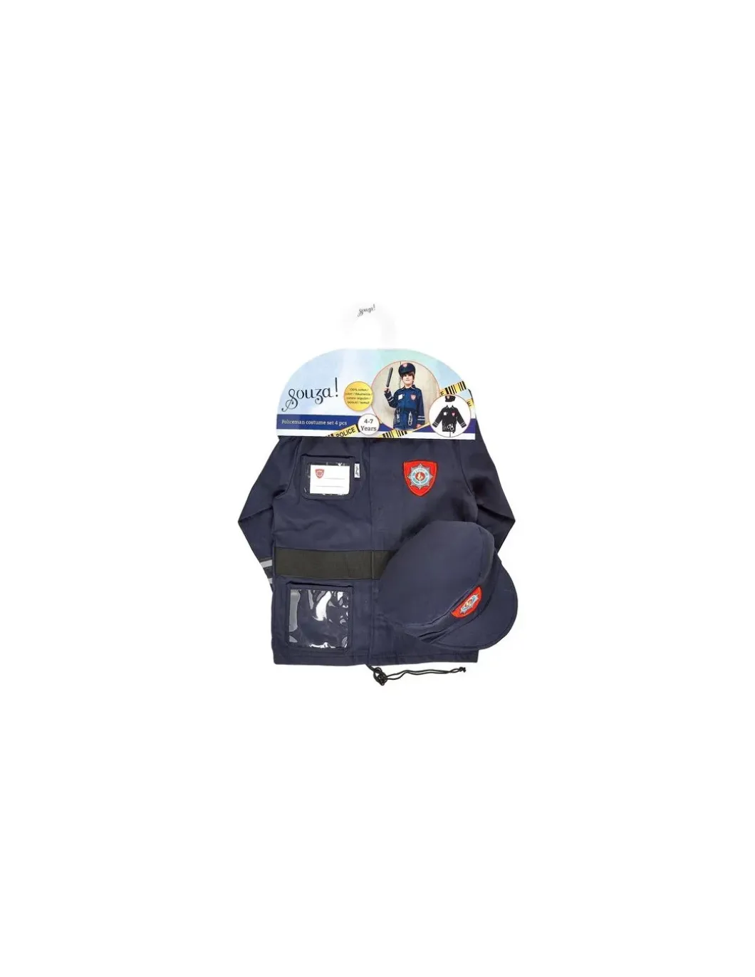 Déguisement policier 4-7 ans - Souza