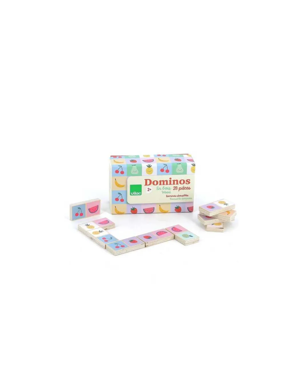 Dominos réversibles fruits légumes Sarah Betz - Vilac