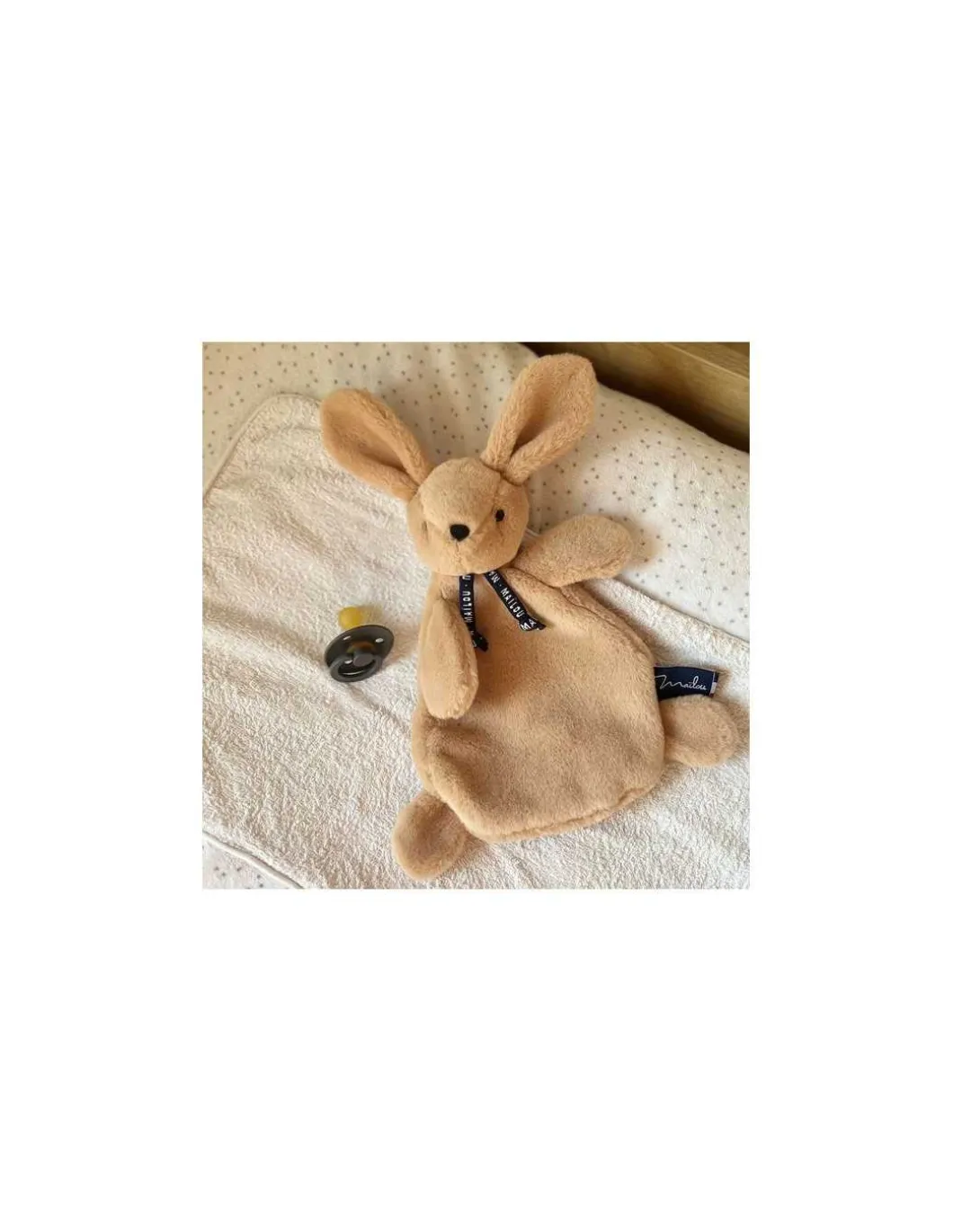 Doudou beige lapin Dorlotin - Maïlou Tradition