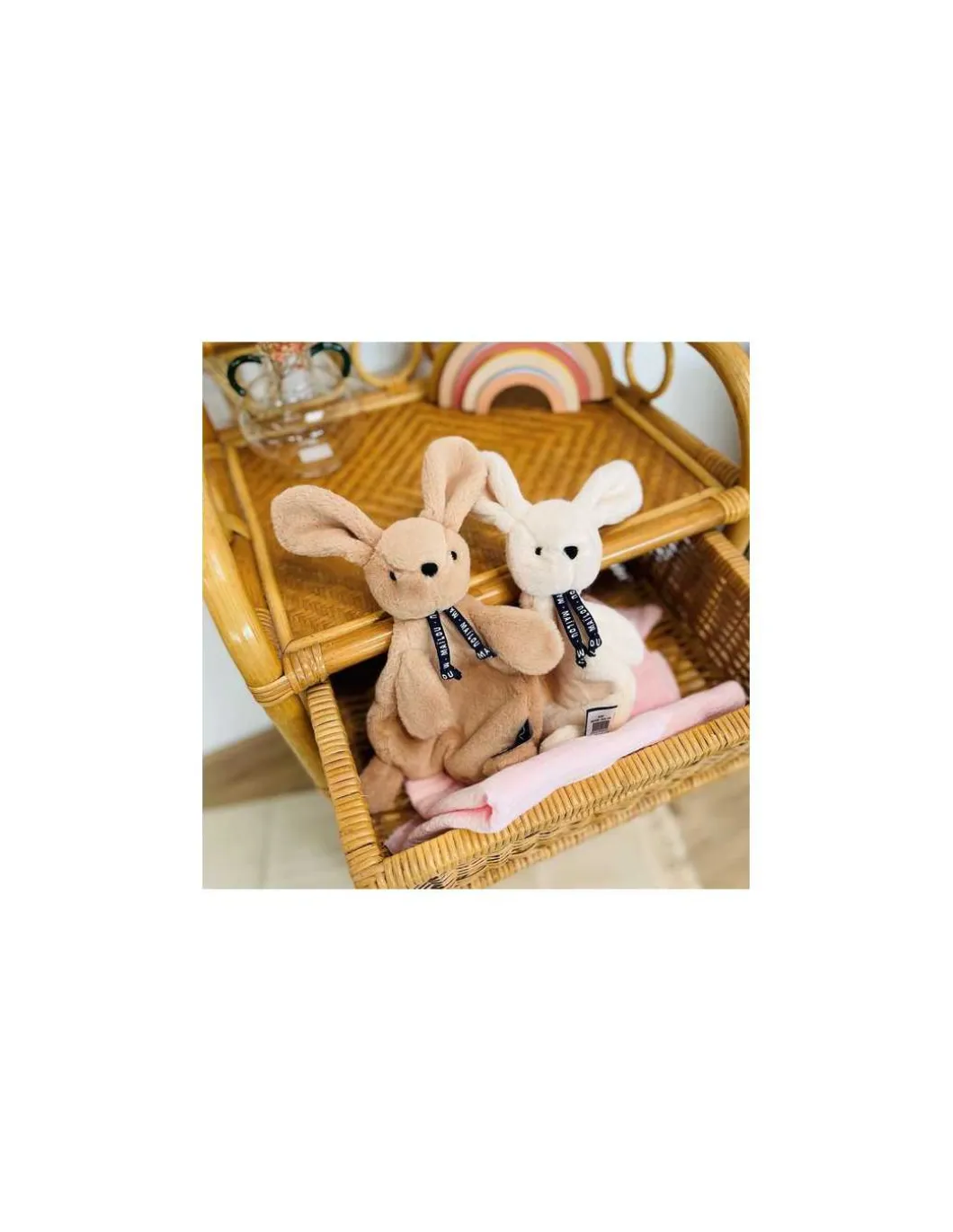 Doudou beige lapin Dorlotin - Maïlou Tradition
