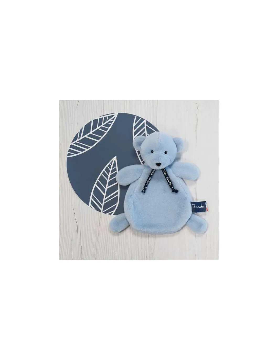 Doudou bleu ours Dorlotin - Maïlou Tradition