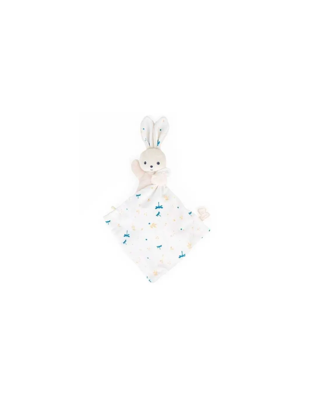Doudou lapin Blanc délicat Carré Douceur - Kaloo