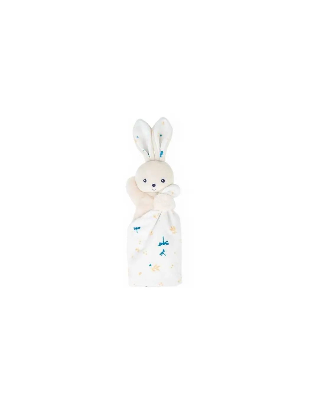 Doudou lapin Blanc délicat Carré Douceur - Kaloo