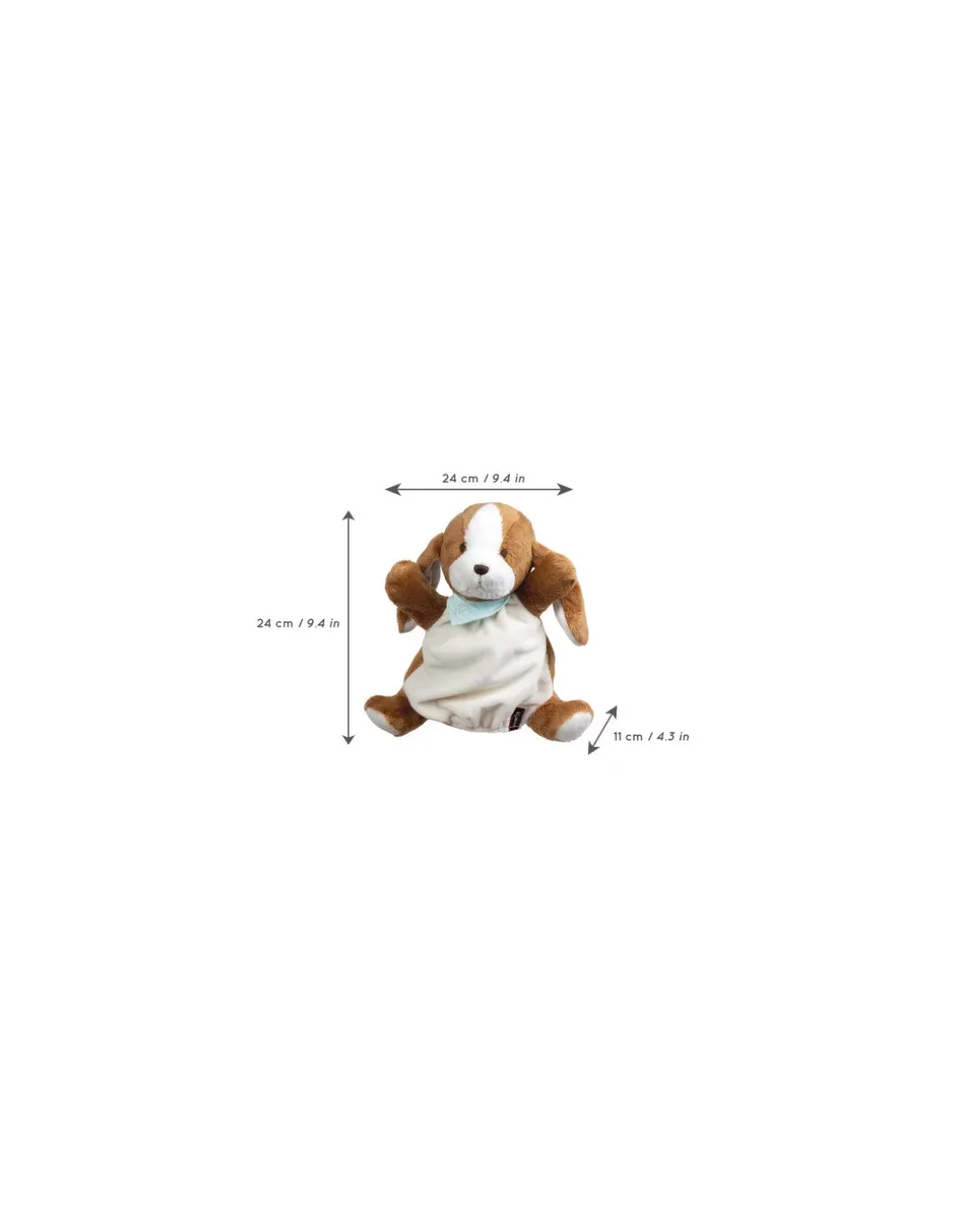 Doudou marionnette Chien Tiramisu - Kaloo