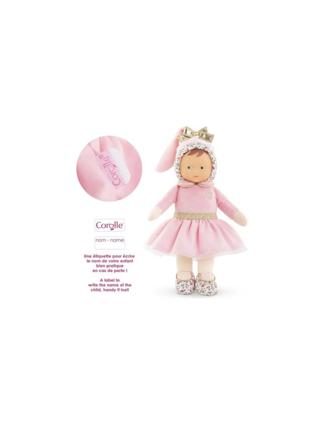 Doudou Miss Ballerine Rose Grenadine - Corolle