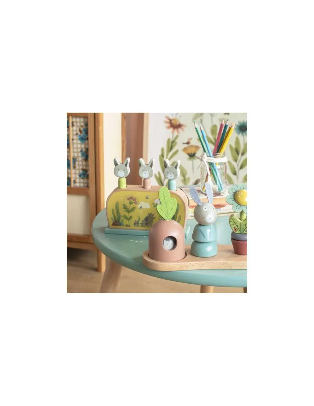 Empilable multi-activités Trois petits lapins - Moulin Roty