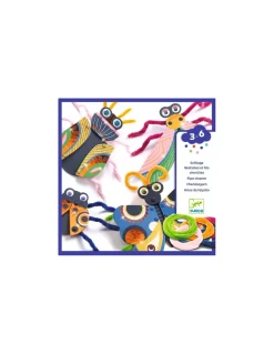 Enfilage Bestioles en fils chenilles - Djeco