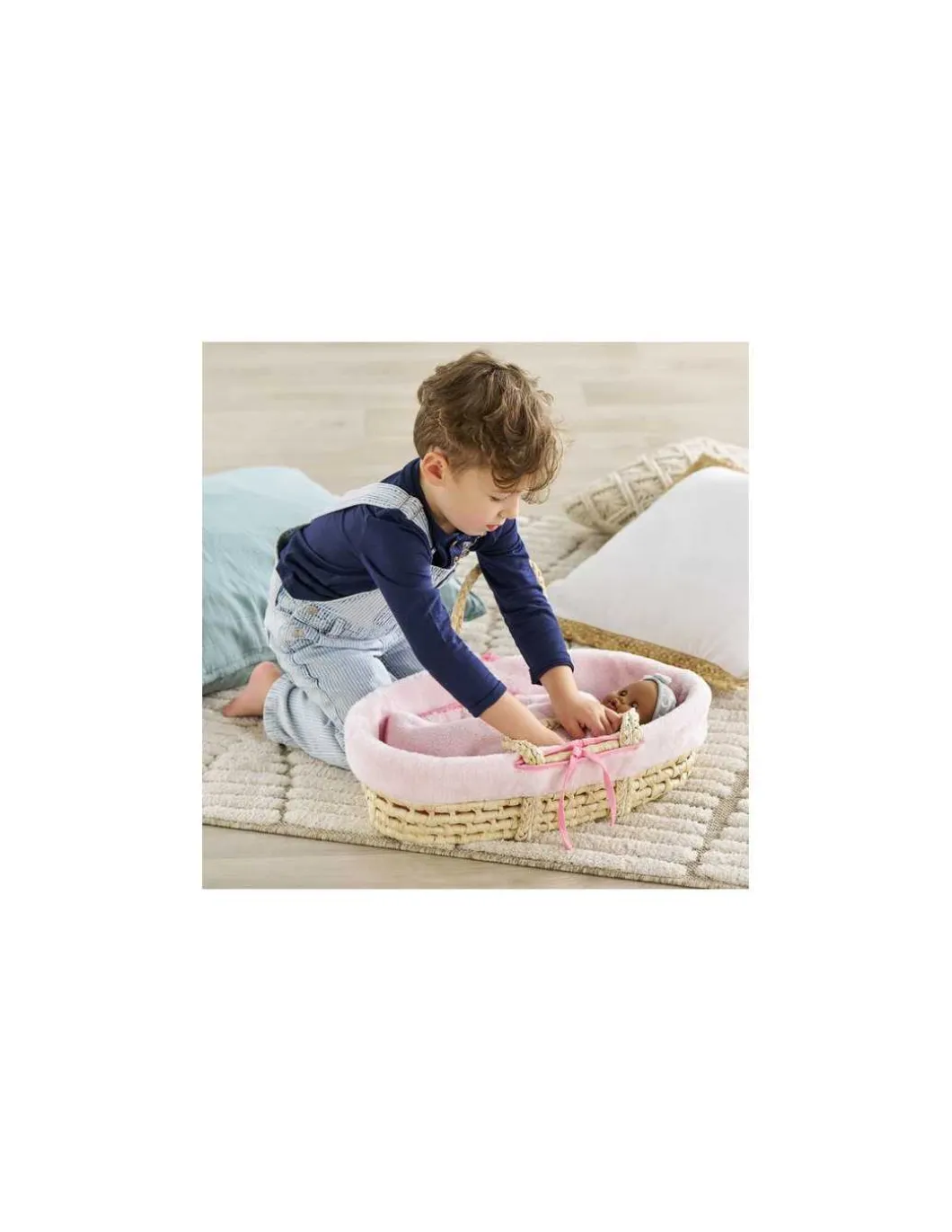 Ensemble couffin peluche rose - Corolle