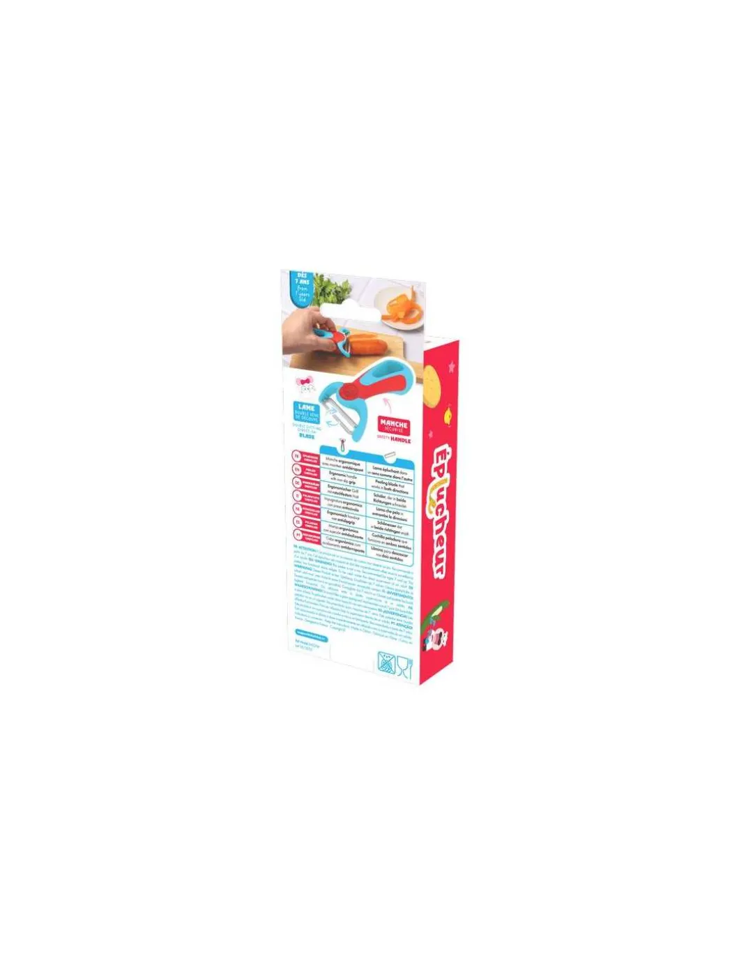 Eplucheur bleu et rouge - Chefclub Kids