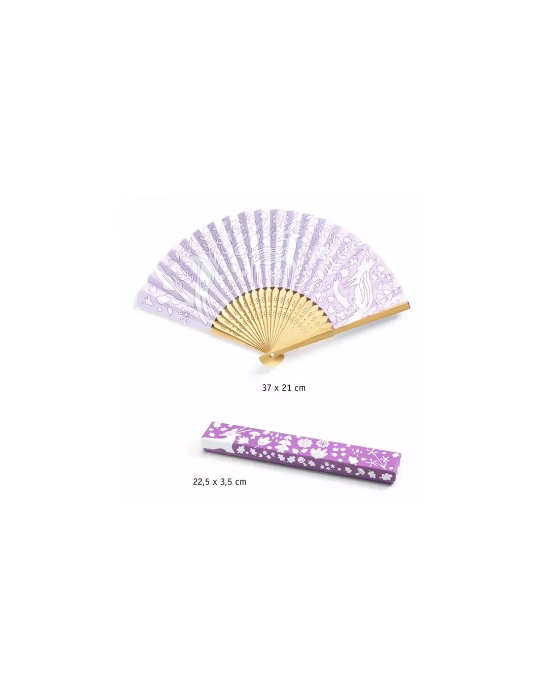 Eventail à colorier belle des bois - Do it Yourself Djeco