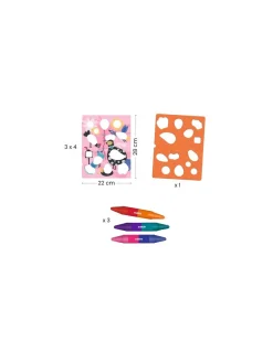 Fabuleux pochoirs Piou piou & co - Djeco