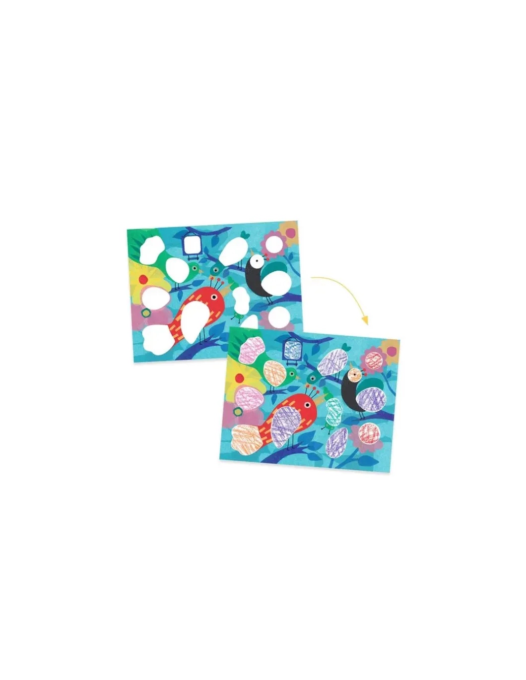 Fabuleux pochoirs Piou piou & co - Djeco