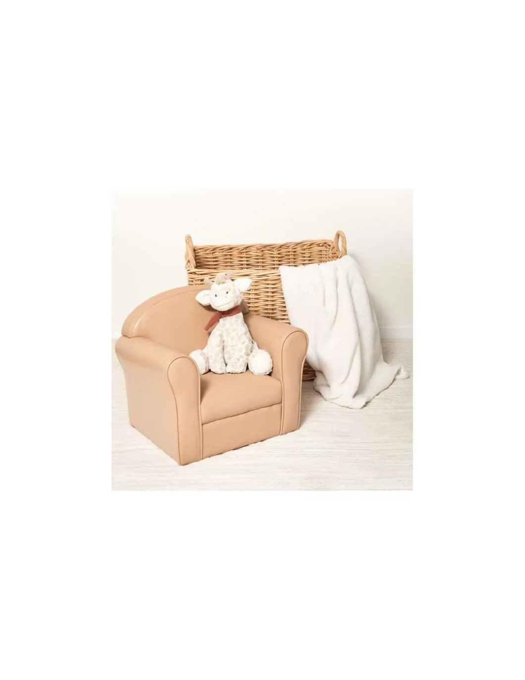 Fauteuil club enfant taupe - Amadeus Les Petits