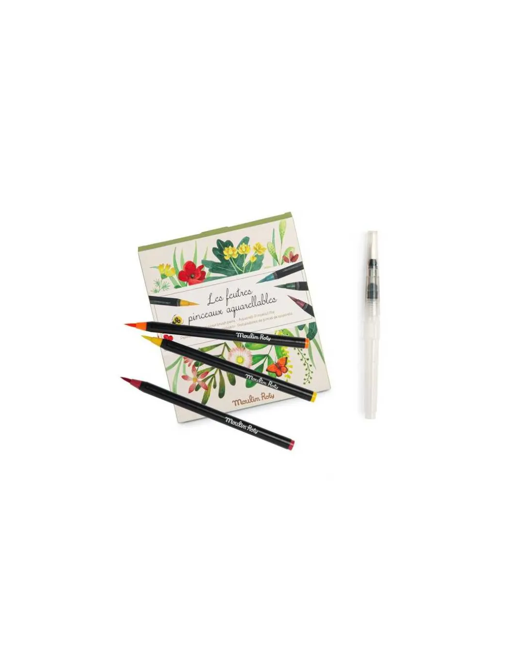 Feutres pinceaux aquarellables Le Jardin du Moulin - Moulin Roty