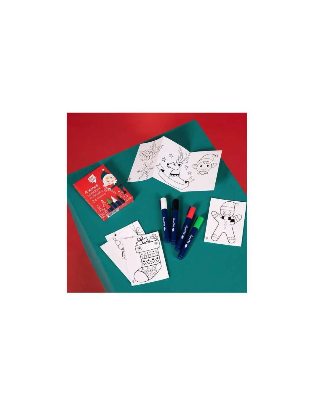 Feutres pour vitres et motifs à reproduire Noël - Super Petit
