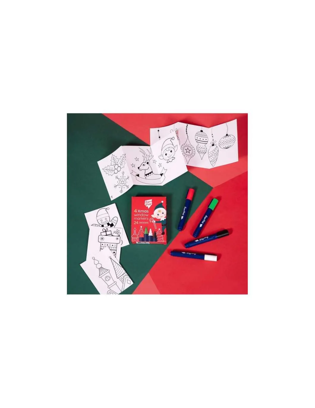 Feutres pour vitres et motifs à reproduire Noël - Super Petit