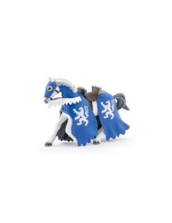 Figurine Cheval du chevalier lion à la lance - Papo