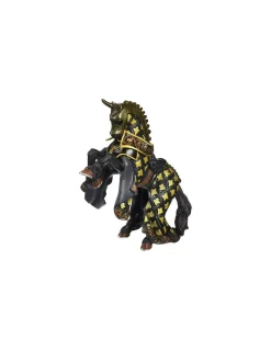Figurine cheval du maître des armes cimier taureau - Papo