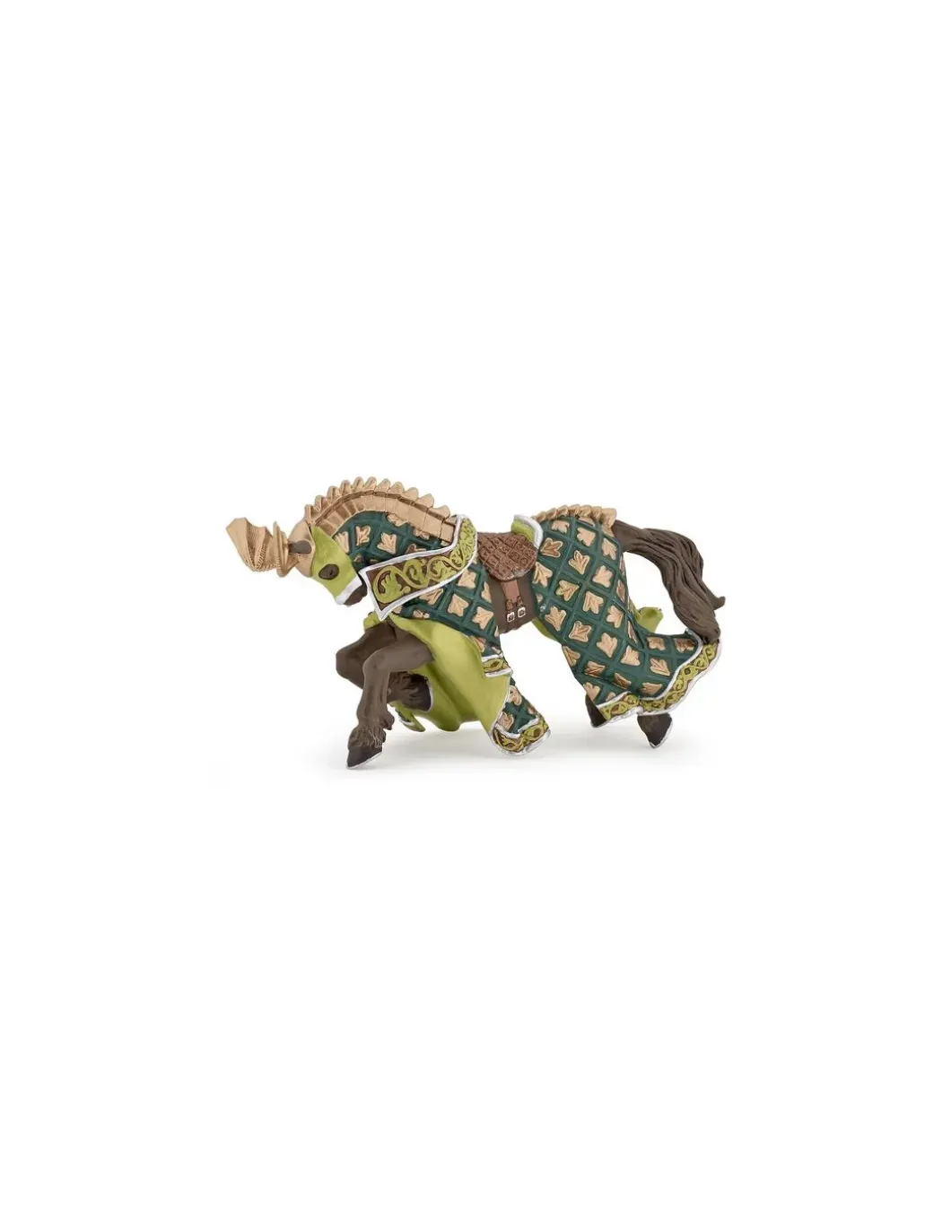 Figurine cheval du maître des armes cimier dragon - Papo