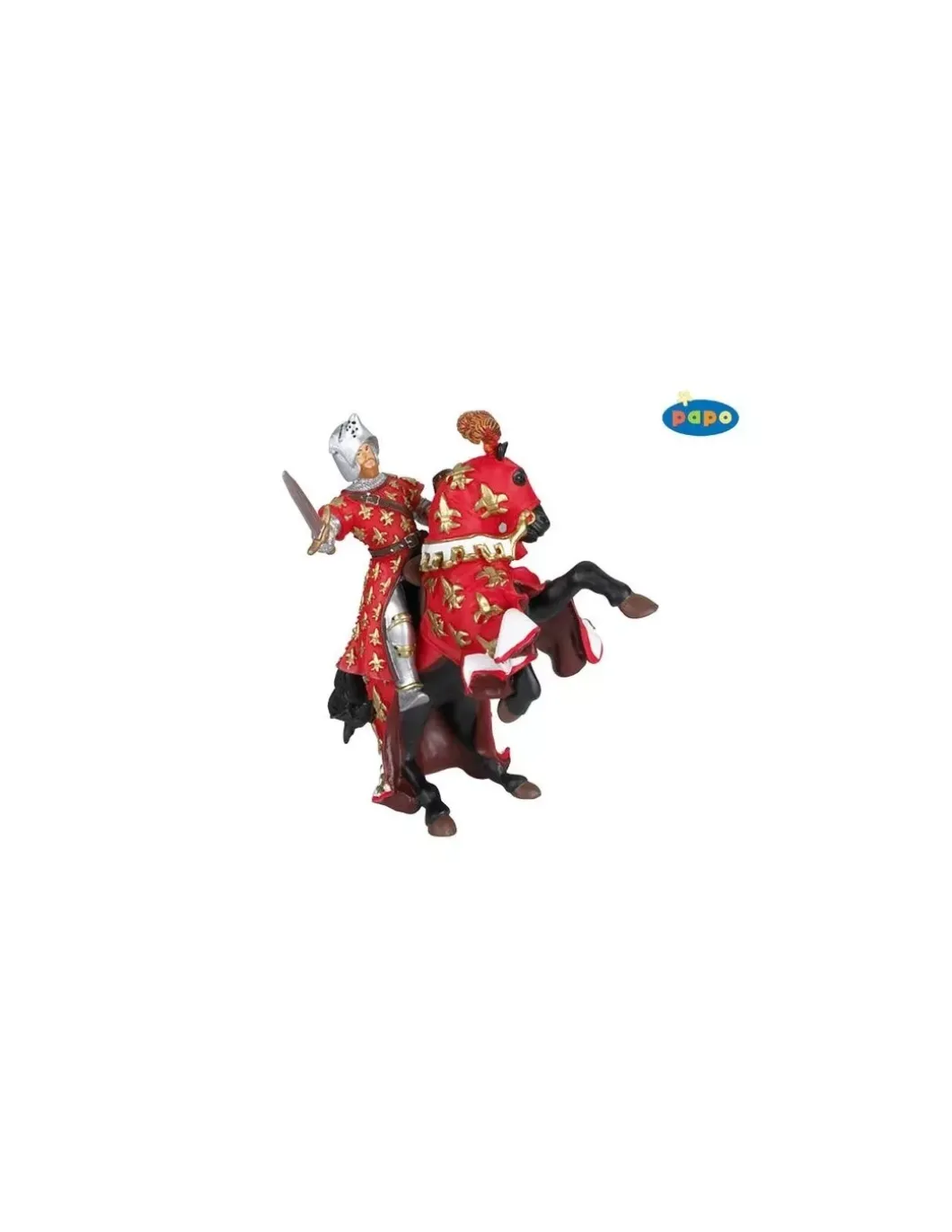 Figurine cheval du prince Philippe rouge - Papo