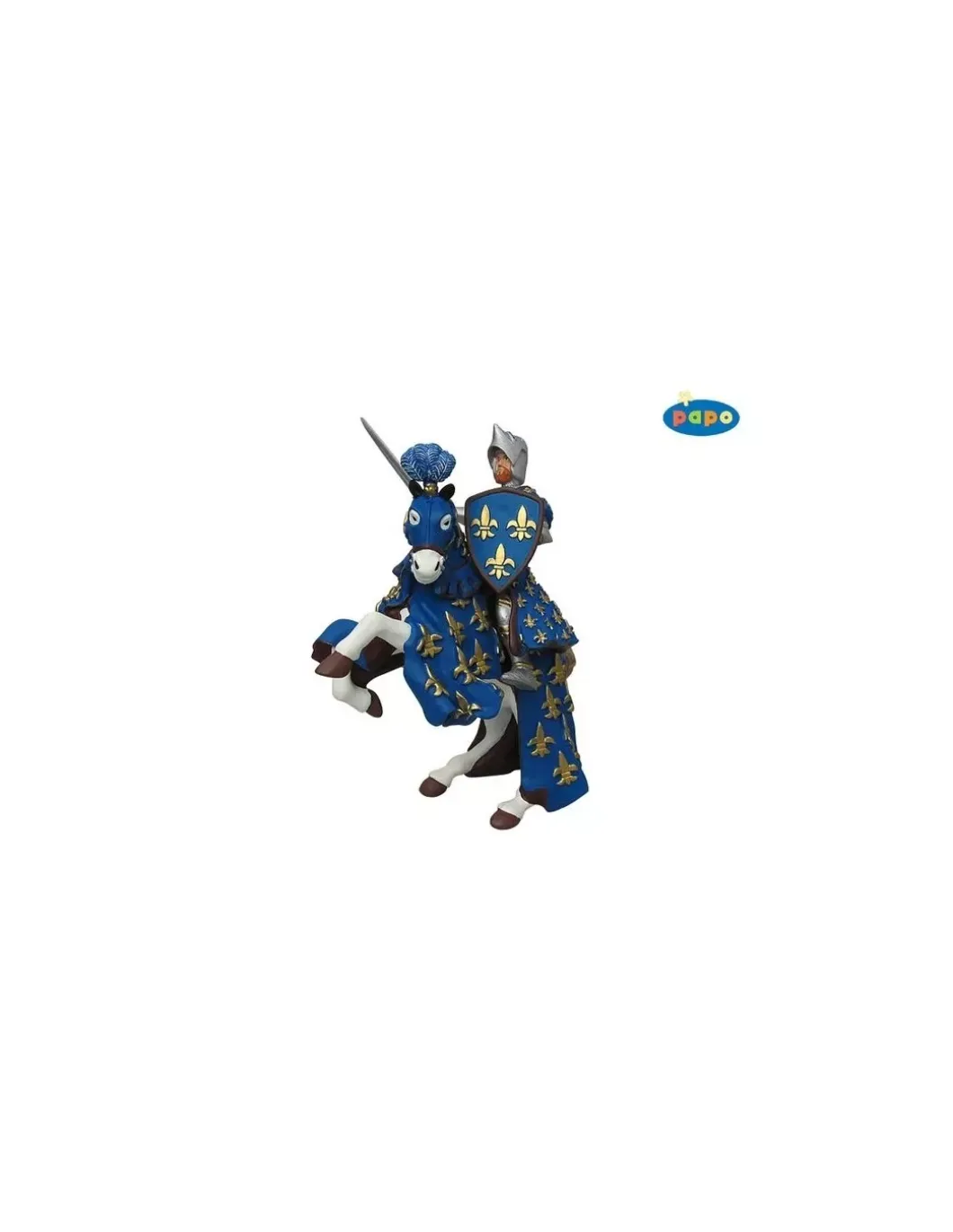 Figurine cheval du prince Philippe bleu - Papo