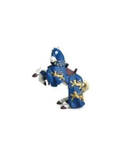 Figurine cheval du roi Richard bleu - Papo