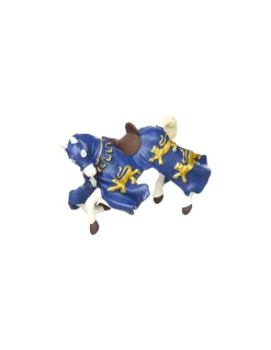 Figurine cheval du roi Richard bleu - Papo