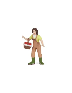 Figurine fermière au panier - Papo
