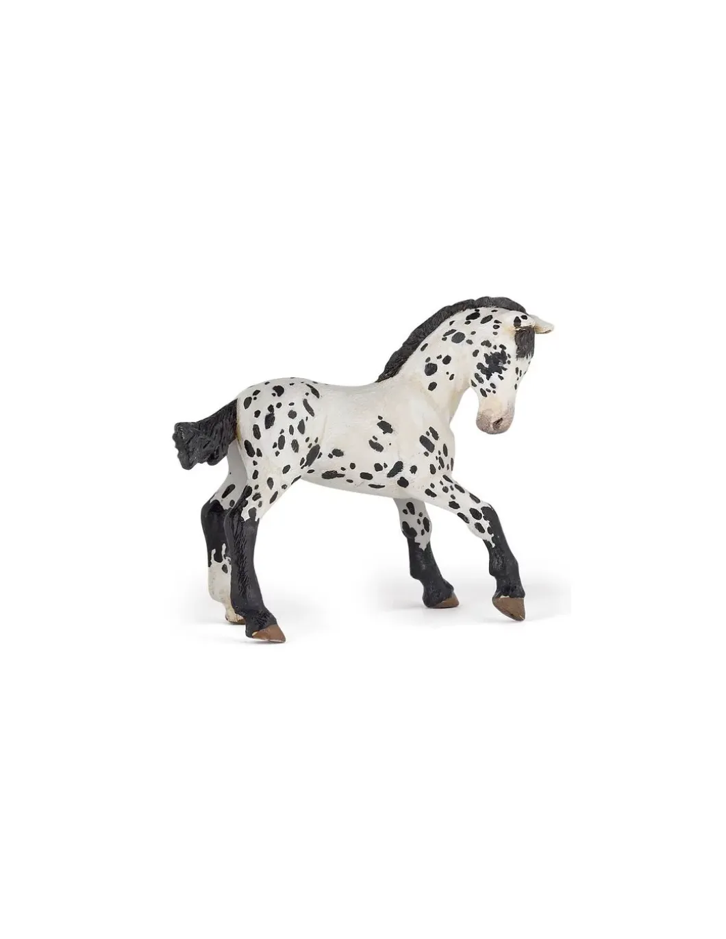 Figurine poulain appaloosa noir - Papo