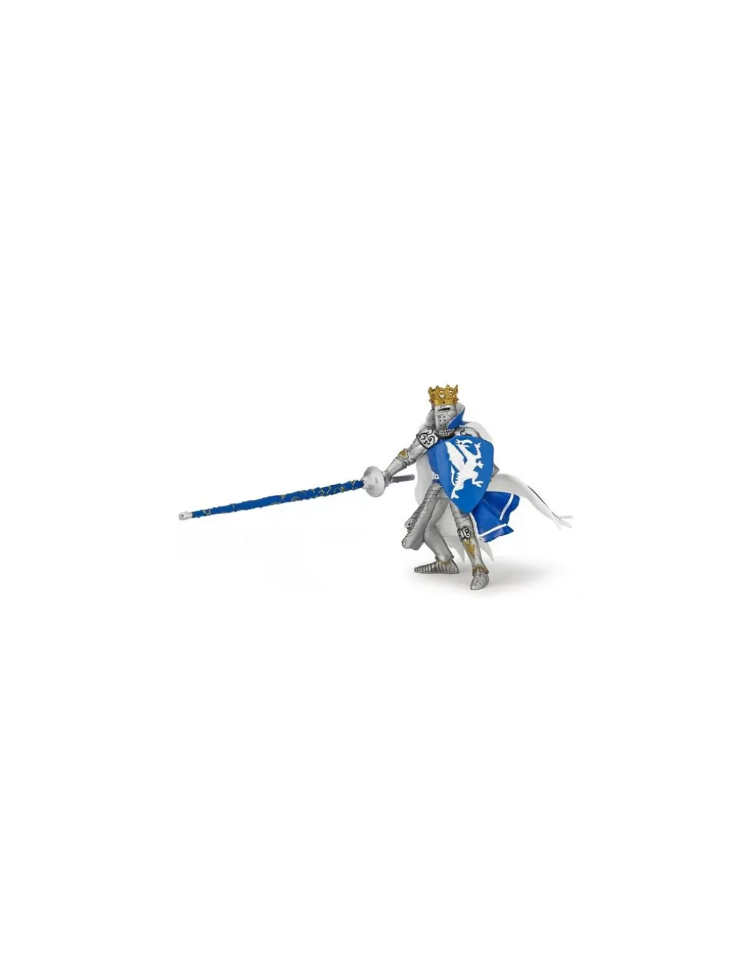 Figurine roi au dragon bleu - Papo