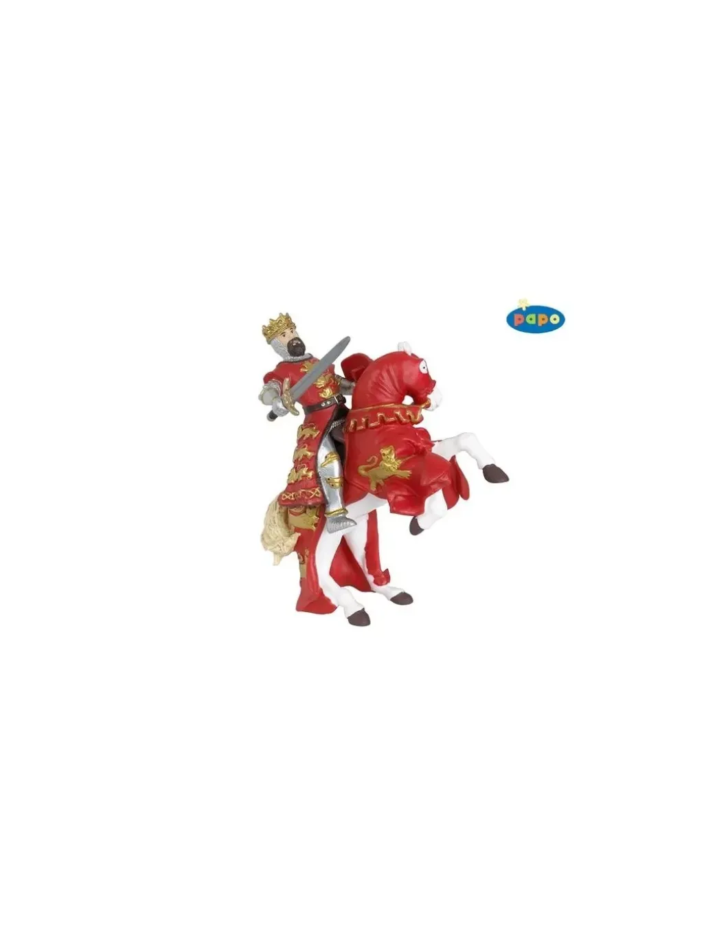 Figurine roi Richard rouge - Papo