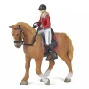 Figurines cheval de promenade et sa cavalière - Papo