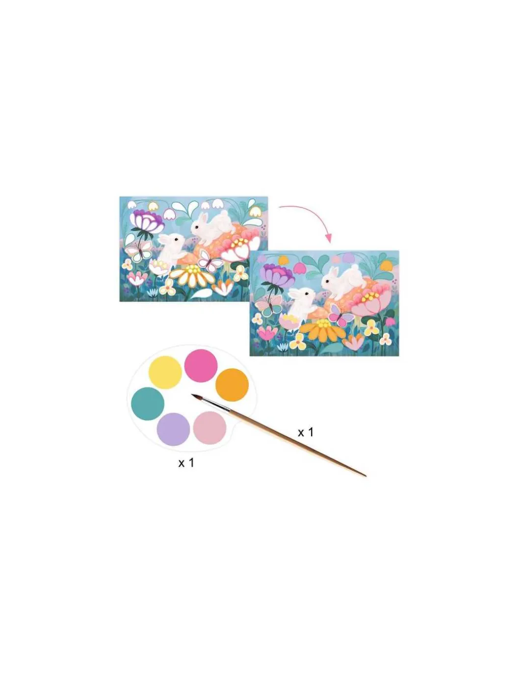 Fluffy box coffret 6 activités créatives - Djeco