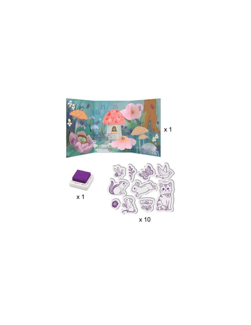 Fluffy box coffret 6 activités créatives - Djeco