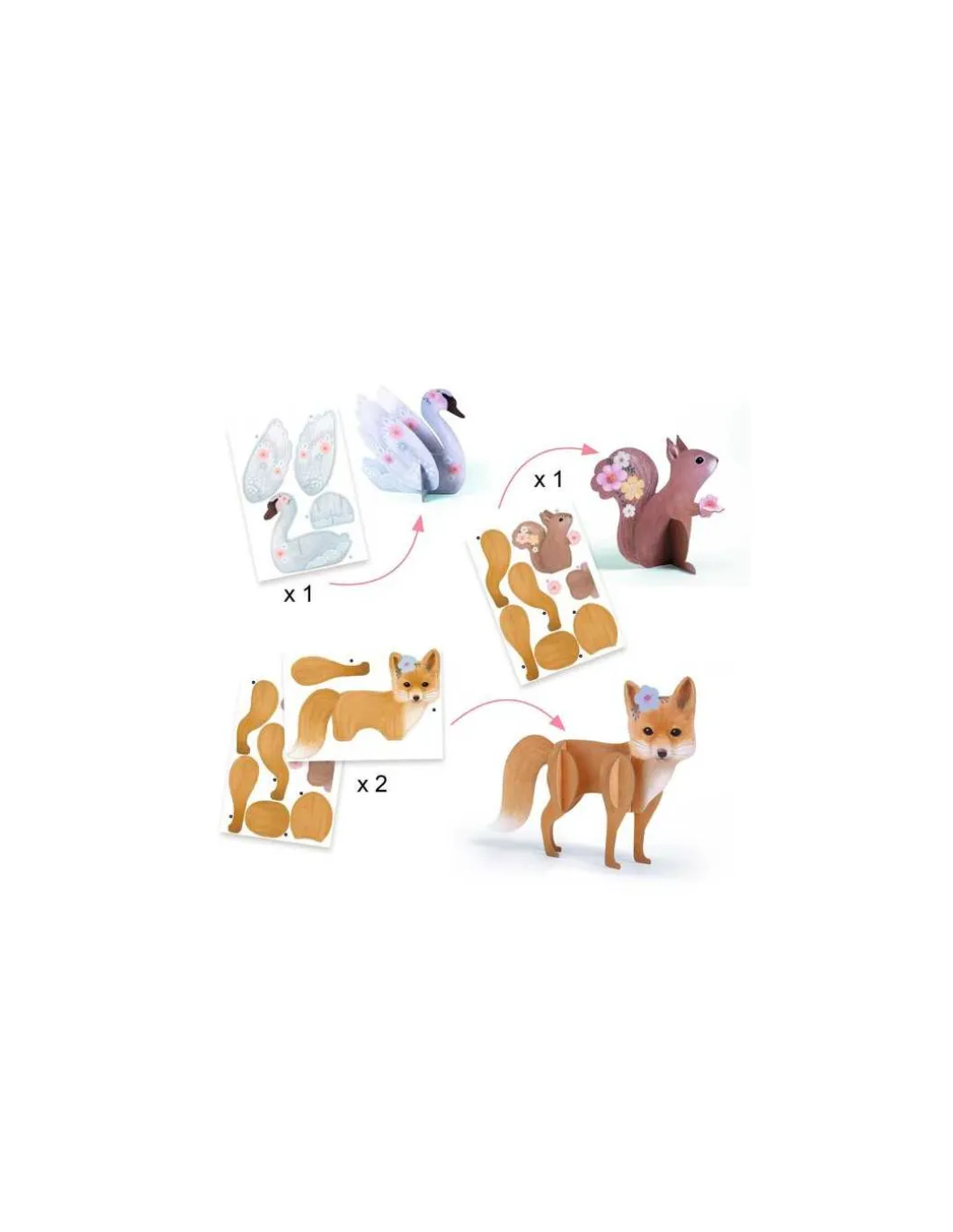 Fluffy box coffret 6 activités créatives - Djeco