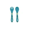 Fourchette et cuillère en silicone Chewy l'éléphant - Sassi