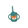 Gobelet avec paille en silicone Crunchy le renard - Sassi