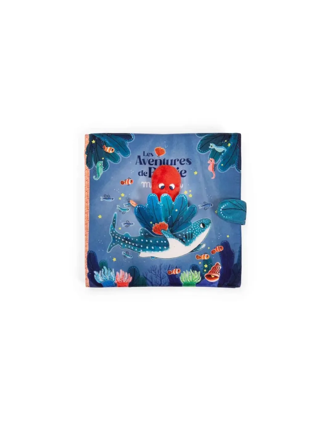 Grand livre tissu d'activités Les aventures de Paulie - Moulin Roty