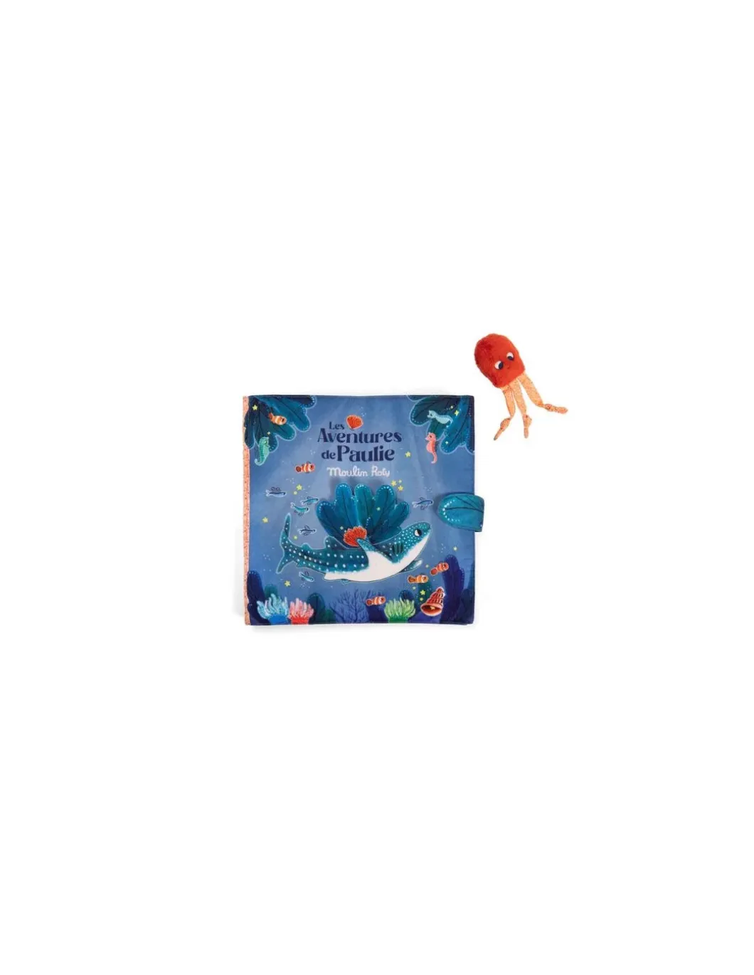Grand livre tissu d'activités Les aventures de Paulie - Moulin Roty