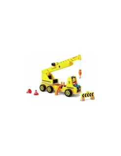 Grande grue de chantier en bois - Hape