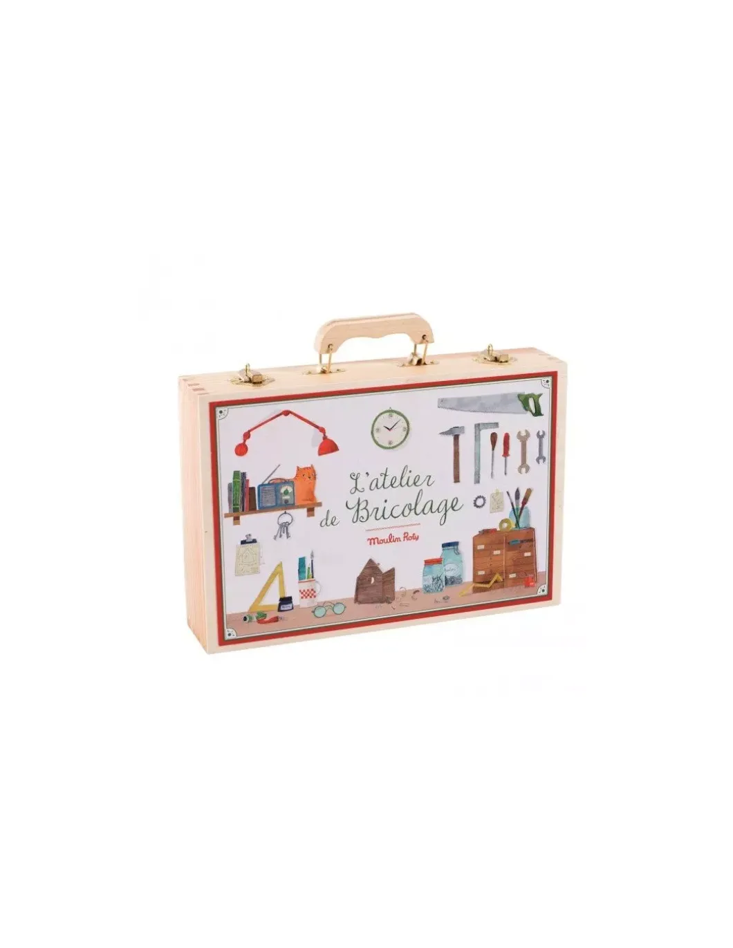 Grande valise bricolage 14 outils - Moulin Roty