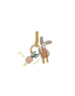 Hochet anneau bois lapin Trois Petits Lapins - Moulin Roty