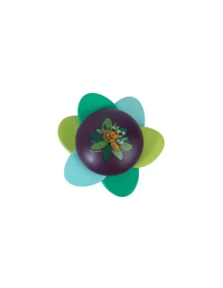 Hochet bois feuilles et grelot - Moulin Roty