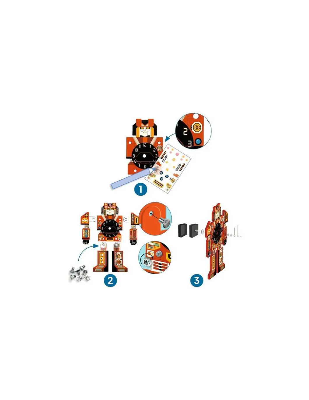 Horloge à créer Robotime - Do it Yourself - Djeco