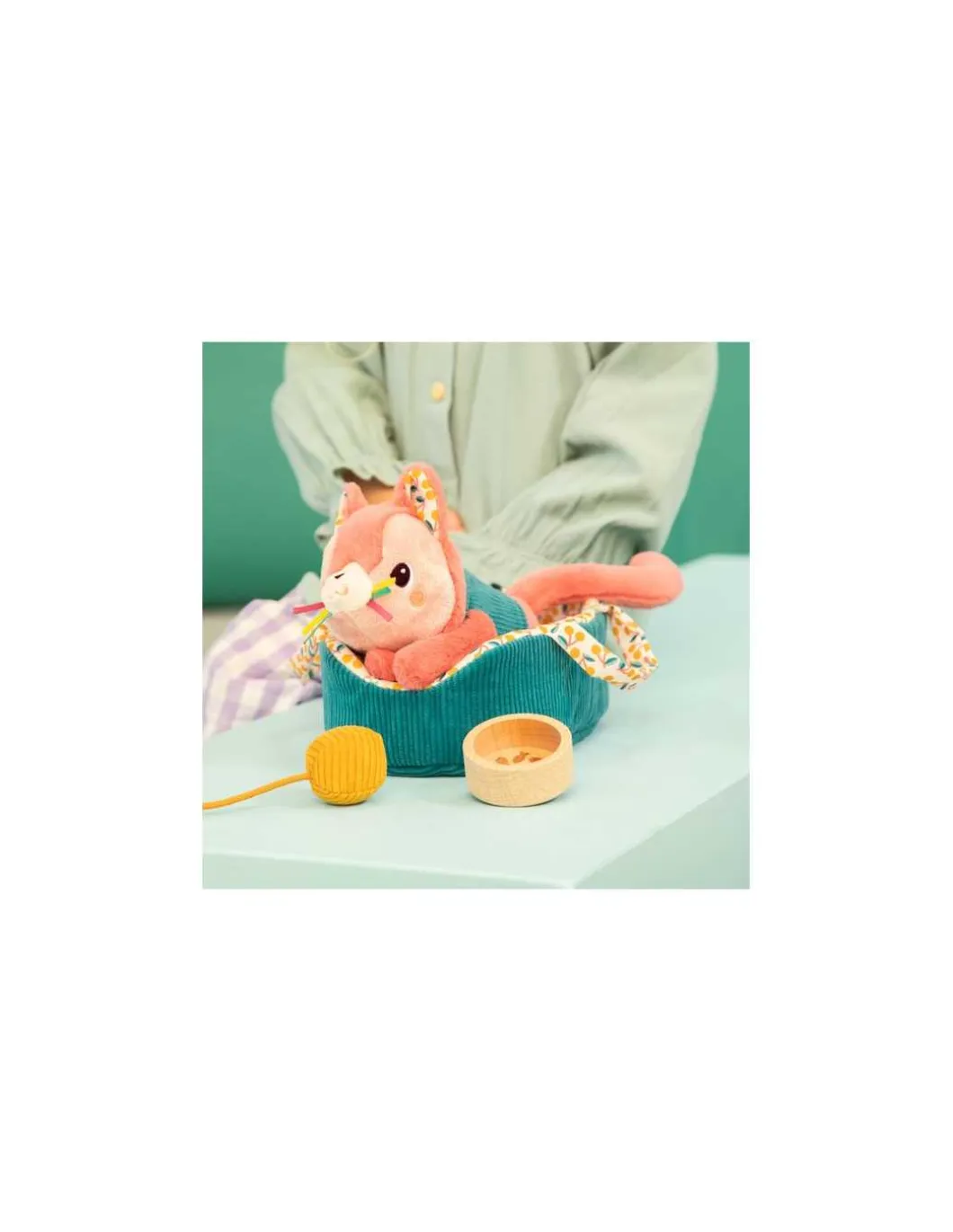 Jeanne le chat et son panier - Lilliputiens