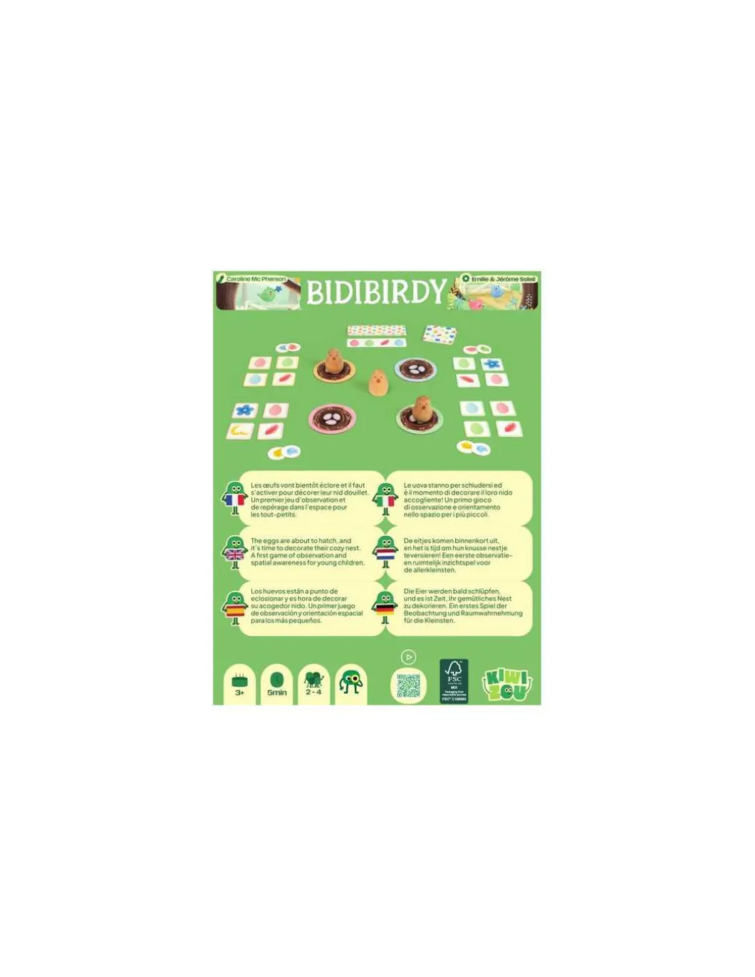 Jeu Bidibirdy - Kiwizou